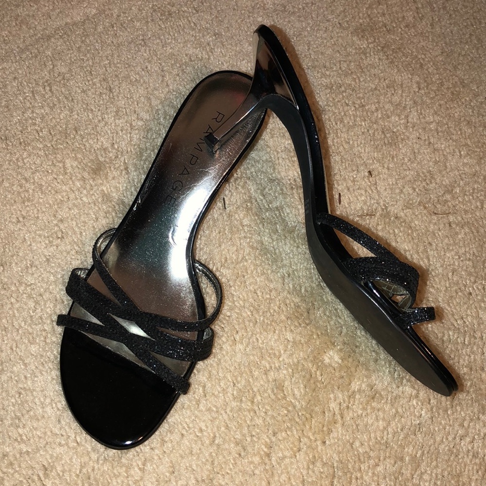 Black w/ silver small heel